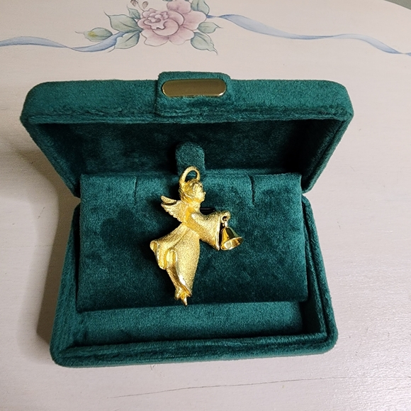 Signed Vintage Brooch Angel, Vintage Jewelry, Christmas, Holidays, Jewellery - Picture 3 of 7